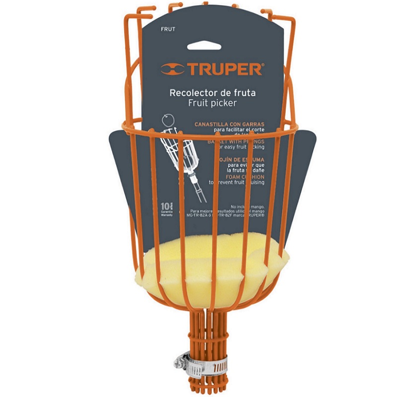 Recolector de fruta, sin mango Canastilla con garras Fabricado en acero-ligero FRUT TRUPER 