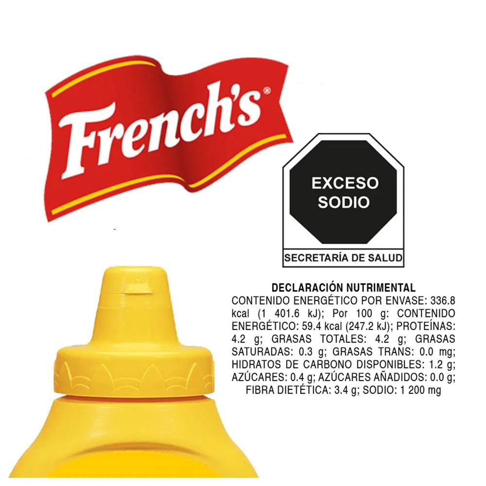 Mostaza French's 2 pzas de 226 g c/u