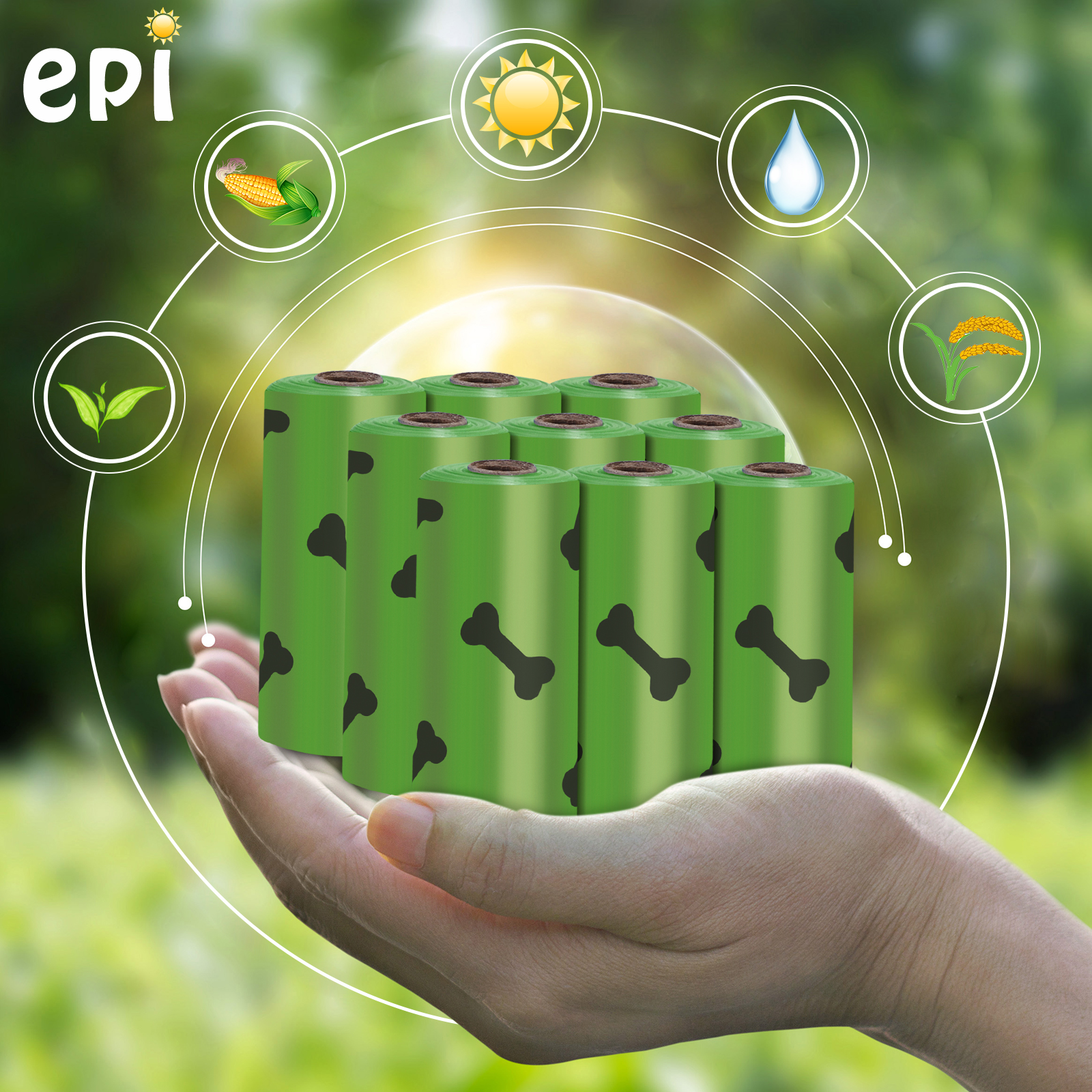 135 Bolsas Biodegradables Extra Gruesas Para Popo De Perro