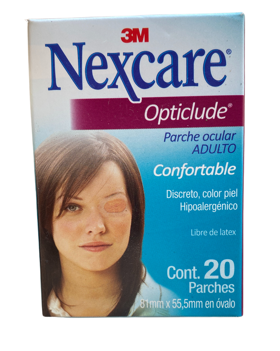 Parche Ocular 3M Nexcare Opticlude Adulto 20 Piezas