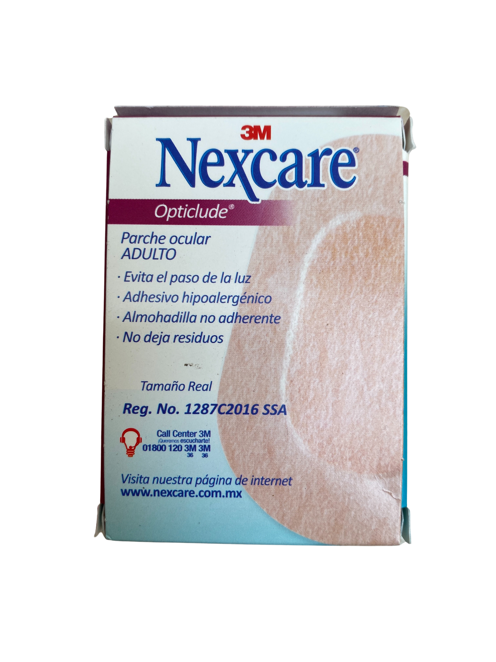 Parche Ocular 3M Nexcare Opticlude Adulto 20 Piezas