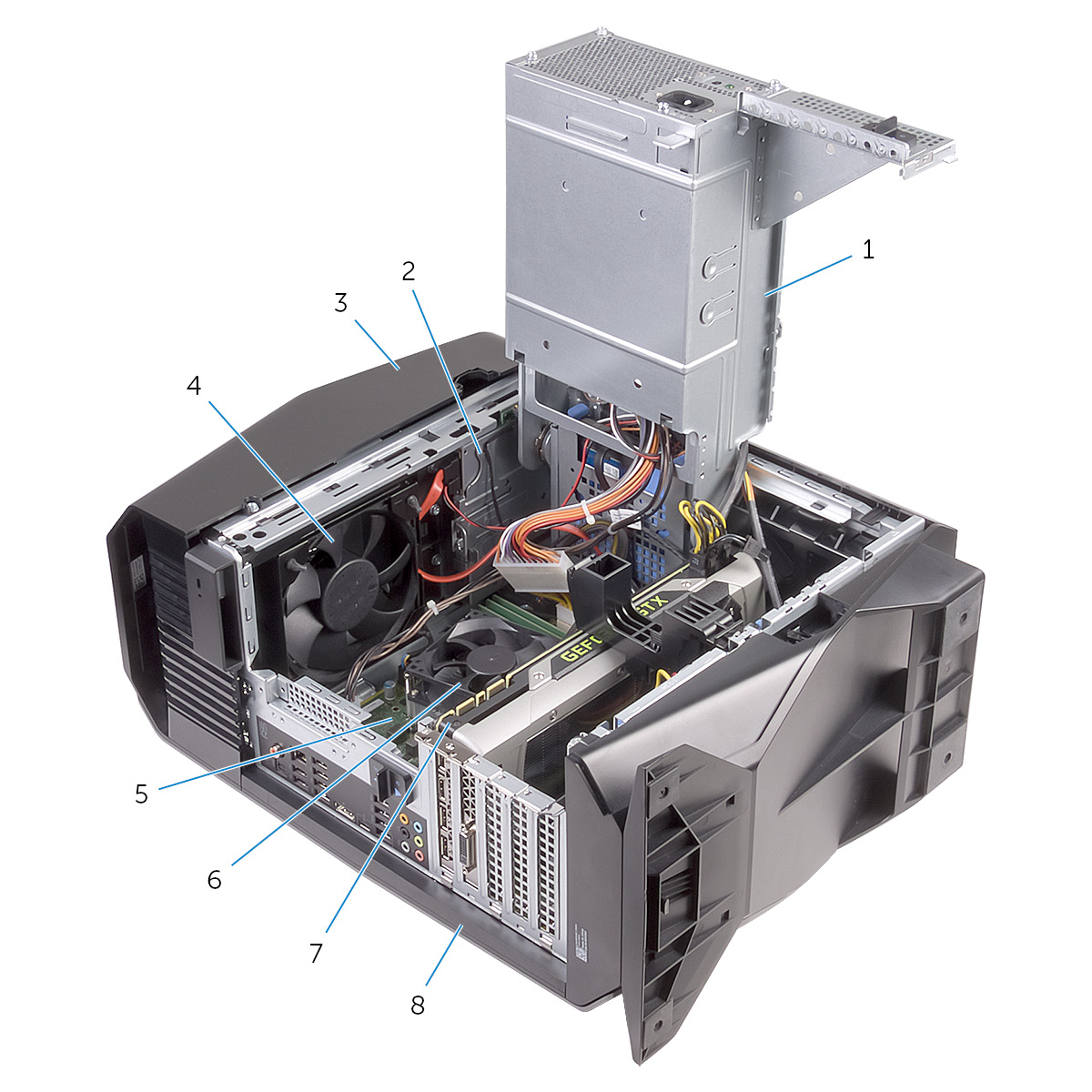 Alienware Aurora R8 Desktop 9700, NVIDIA GeForce RTX 2070, 8GB GDDR6 (Overclockable), 256 GB SSD Boot + 2TB 7200 RPM, 16GB RAM