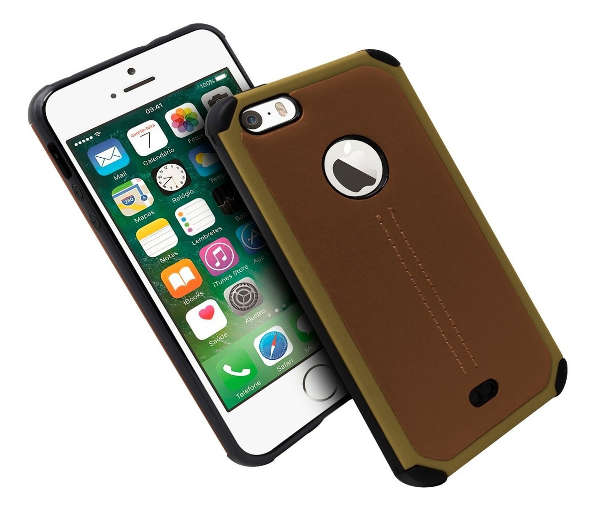 Funda Case TPU Tipo Piel Para iPhone 5 / 5s / Se State22
