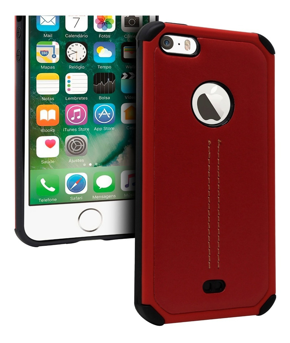 Funda Case TPU Tipo Piel Para iPhone 5 / 5s / Se State22