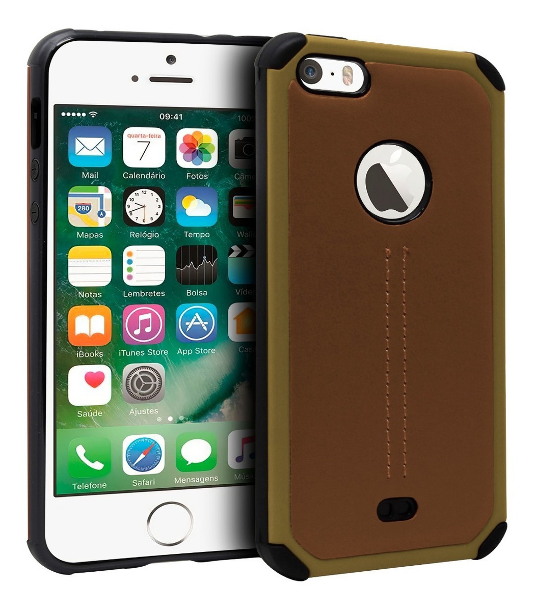 Funda Case TPU Tipo Piel Para iPhone 5 / 5s / Se State22