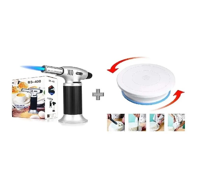 Soplete Para Cocina + Base Giratoria Repostería