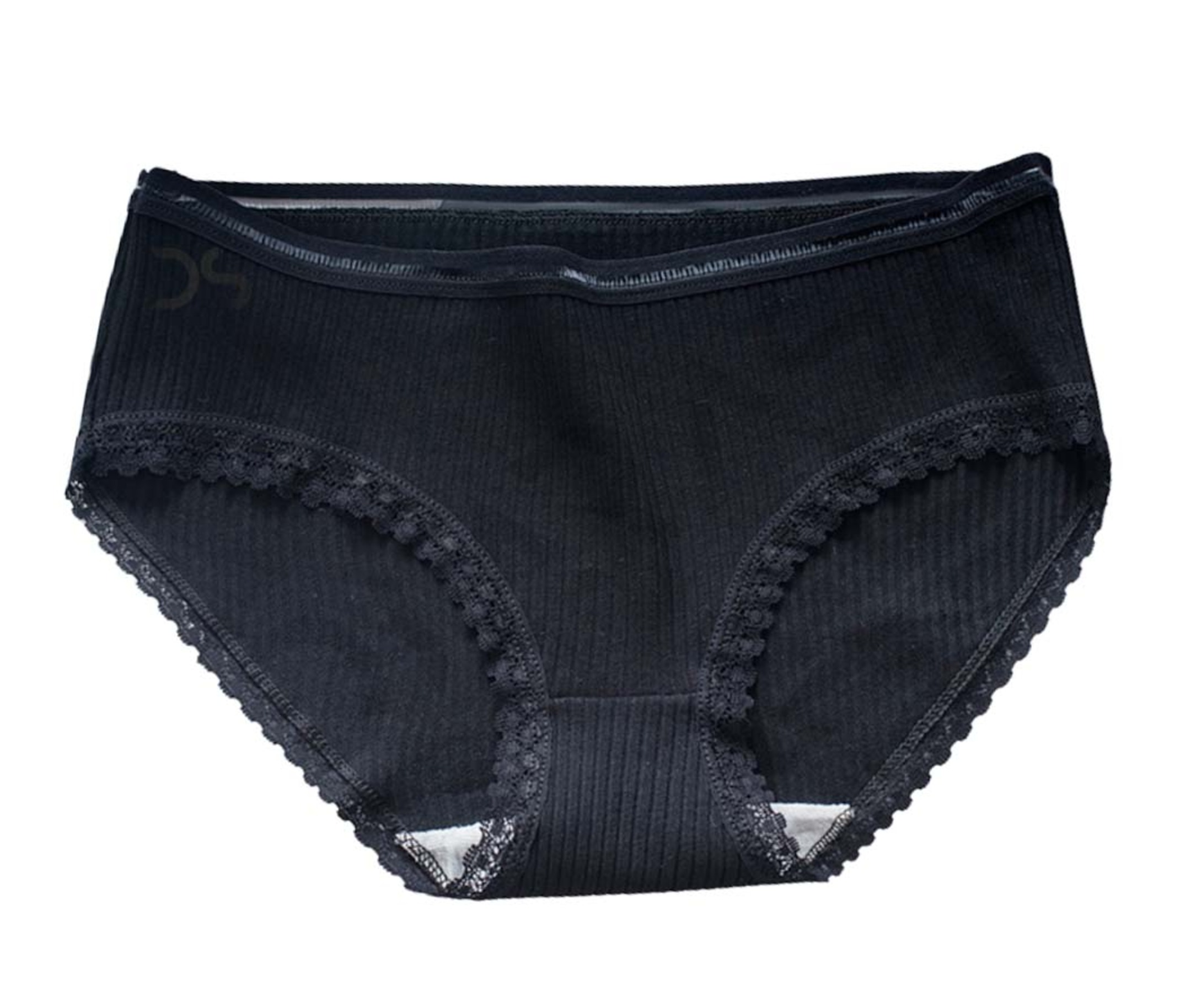 Paquete De Pantaletas Algodón Con Orilla De Encaje Lencería