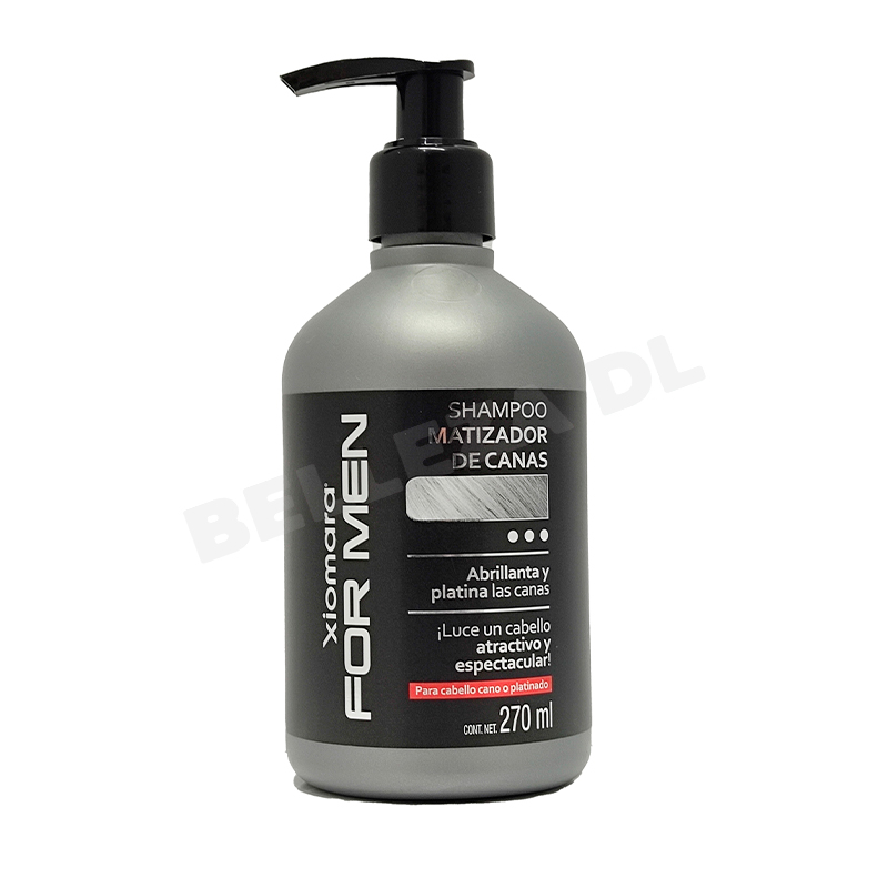Shampoo Matizador de Canas For Men Xiomara 270 ml