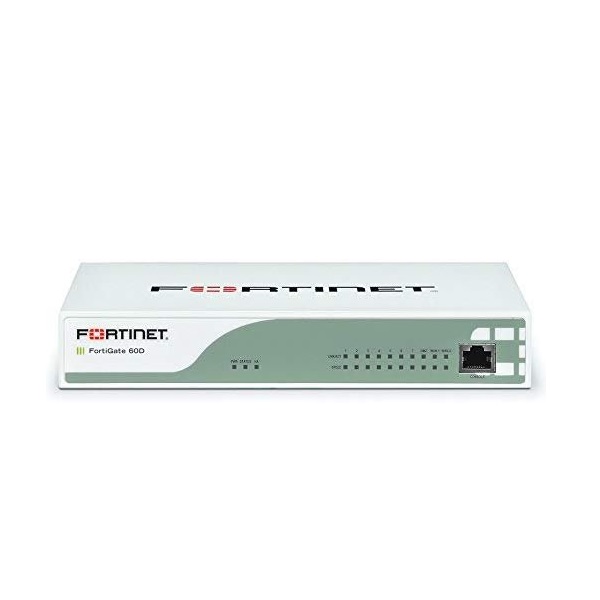 Router Fortinet con Firewall FortiGate 60D, Alámbrico, 4Gbit/s, 16x RJ-45-Equipo Clase B, Reacondicionado.