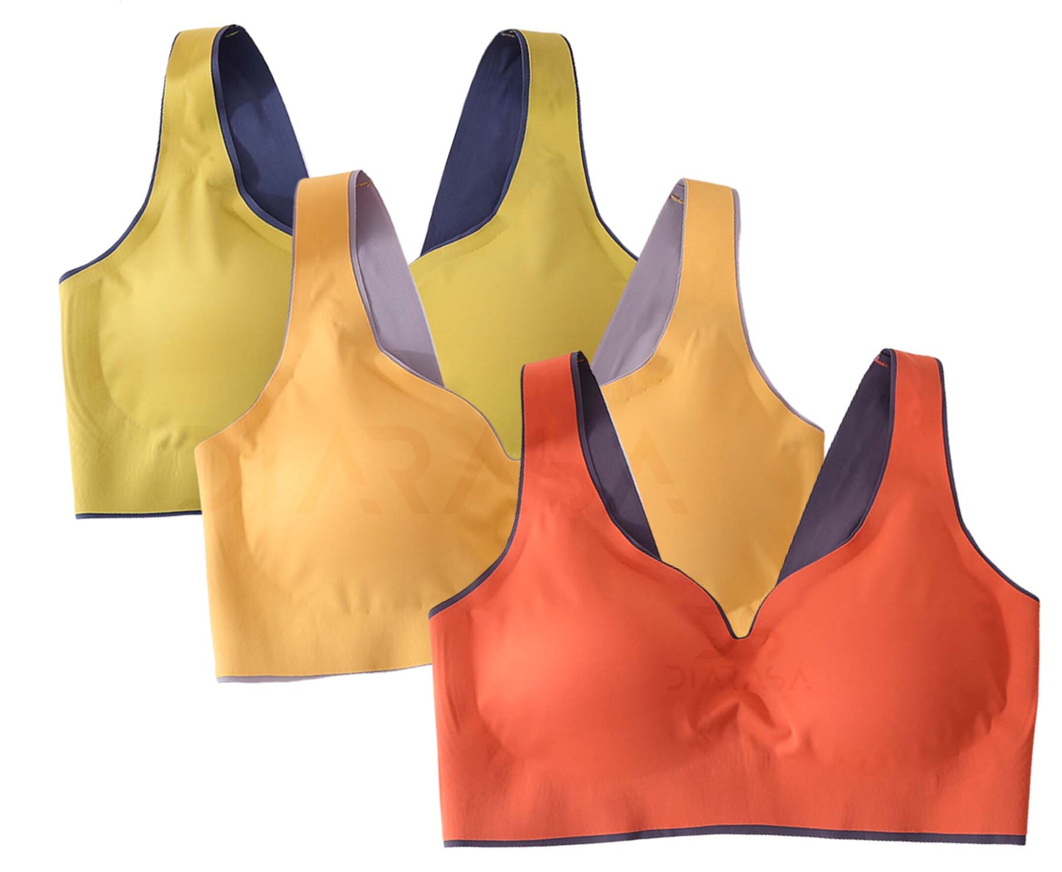 Paquete Brasier Push Up Color Cómodo Sujetador Sin Varillas Mujer