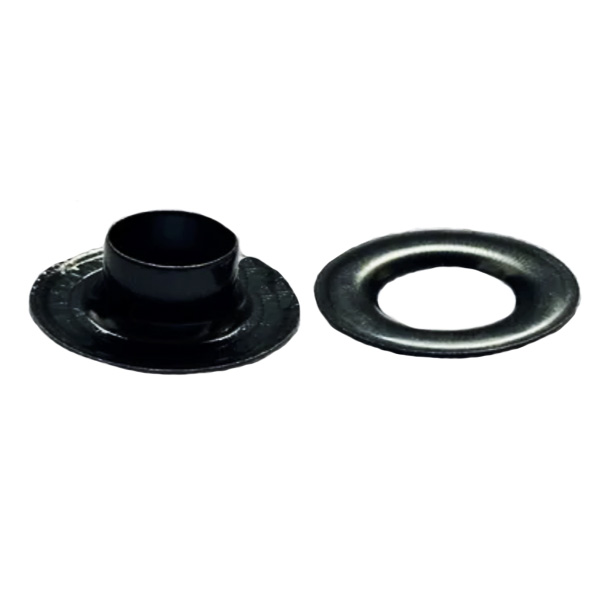 Ojillo Reforzado Negro De Metal 1000 Pz L-3 Pará Lona-malla
