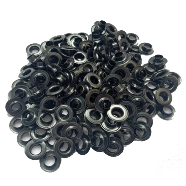 Ojillo Reforzado Negro De Metal 1000 Pz L-3 Pará Lona-malla