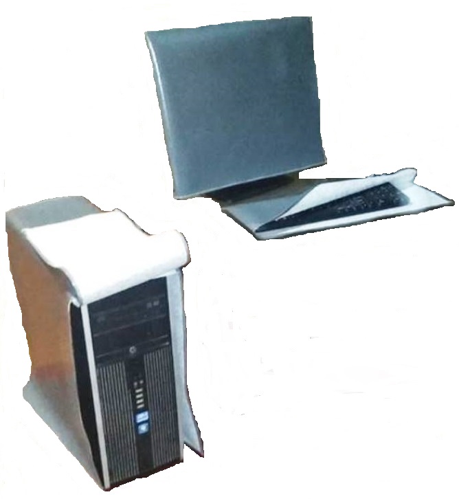Fundas Para PC, Color Gris, (Kit incluye, para: monitor, CPU, teclado e impresora)