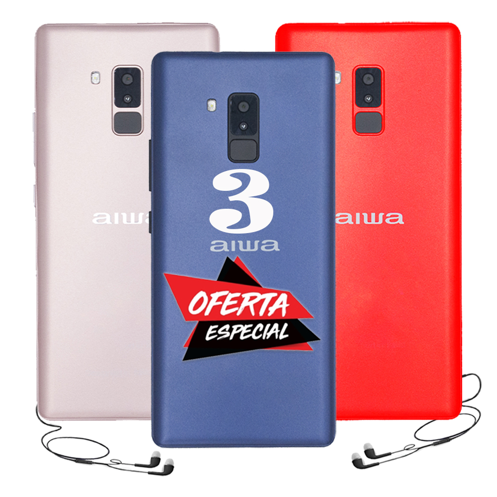 3 pack Celular AIWA 16GB 2GB