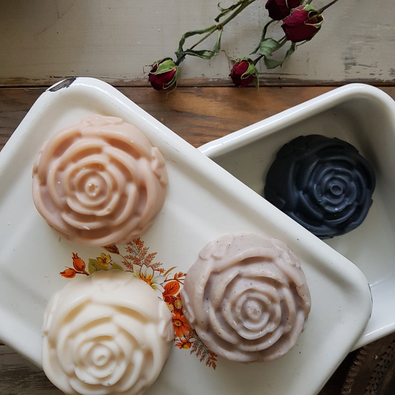 Molde de Silicón Flores Rosas 6 Cavidades para Repostería Jabones y Velas