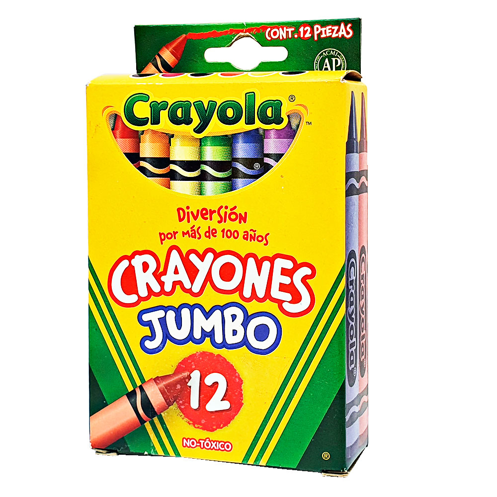 Crayones De Colores Jumbo Crayola 12 Piezas Caja