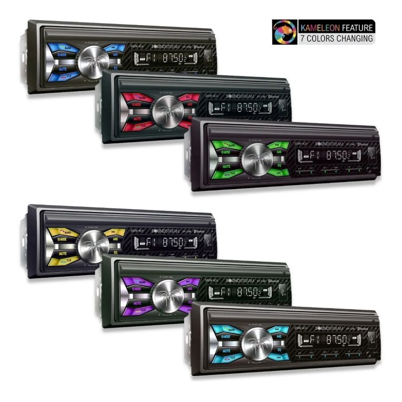 Autoestereo Soundstream Bluetooth Usb Caratula Desmonable XP-24B