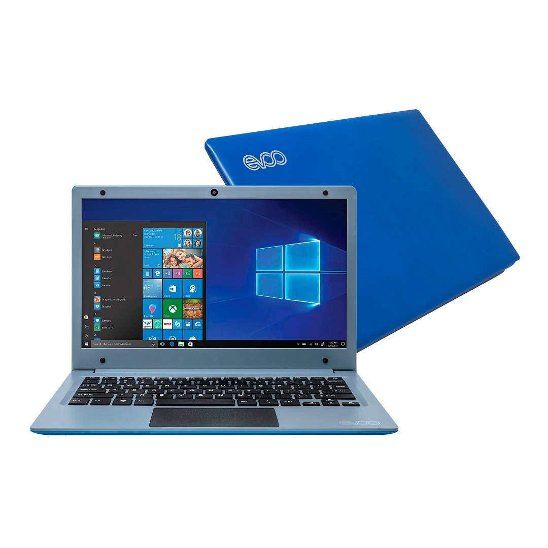Laptop Evoo Ultra Thin EV-C-116-7PR 11.6 pulgadas - Celeron N4000 - 4 GB - SSD 64 GB + Base + Mouse + Pendrive
