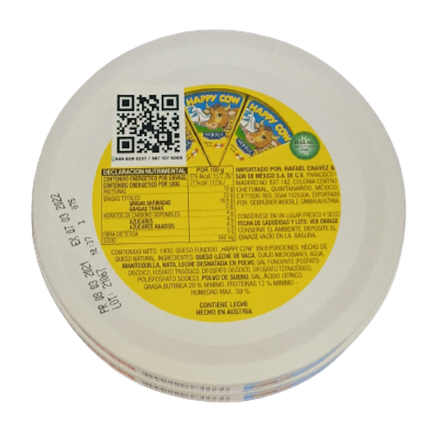 happy cow  Queso fundido en porciones 140g AUSTRIA 
