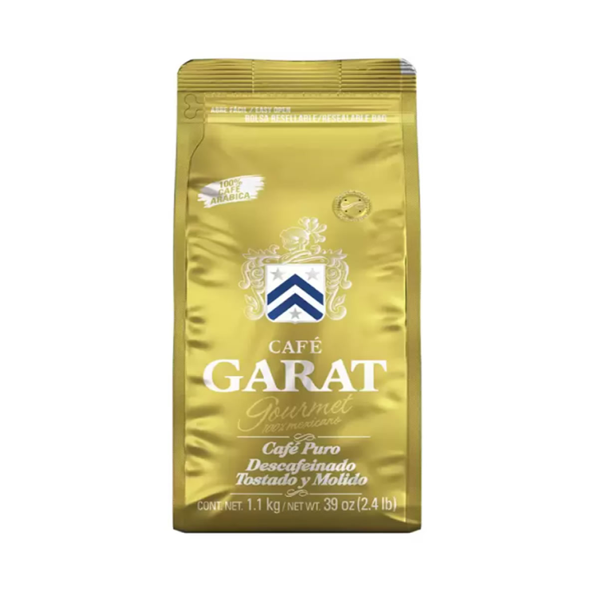 Café Garat Molido Gourmet Descafeinado 1.1 kg.