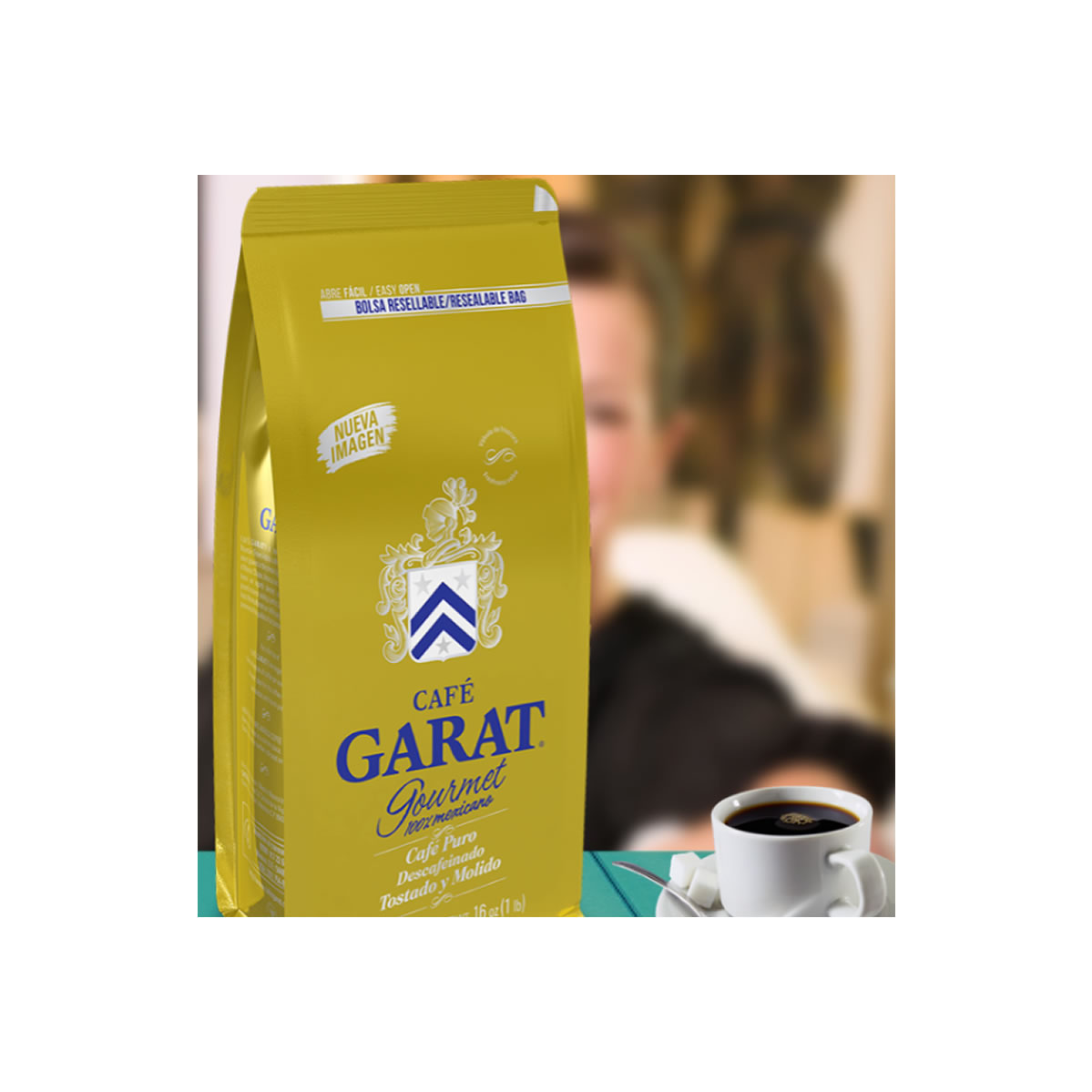 Café Garat Molido Gourmet Descafeinado 1.1 kg.