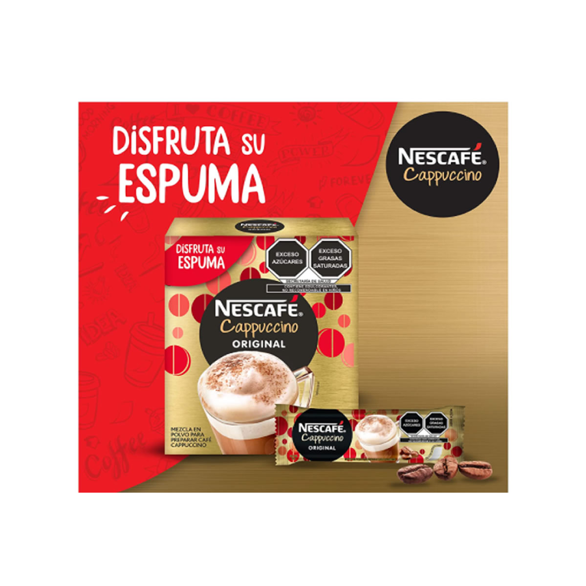 Nescafé Cappuccino Original 30 sobres de 20 gr. c/u