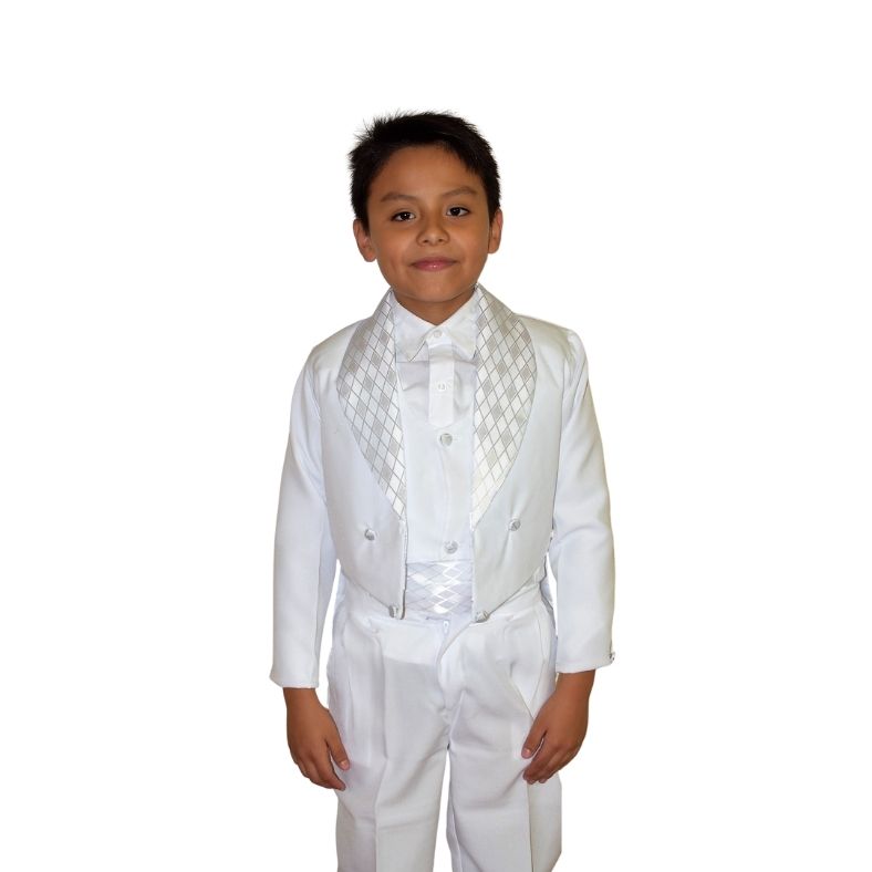 Traje Frac Pingüino Blanco O Negro Bautizo Comunión Boda