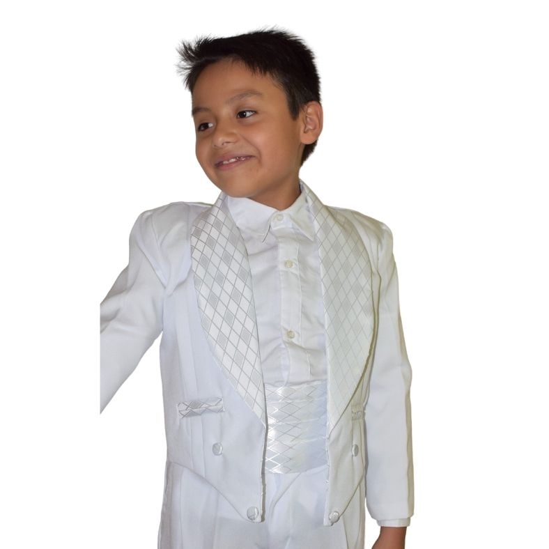 Traje Frac Pingüino Blanco O Negro Bautizo Comunión Boda