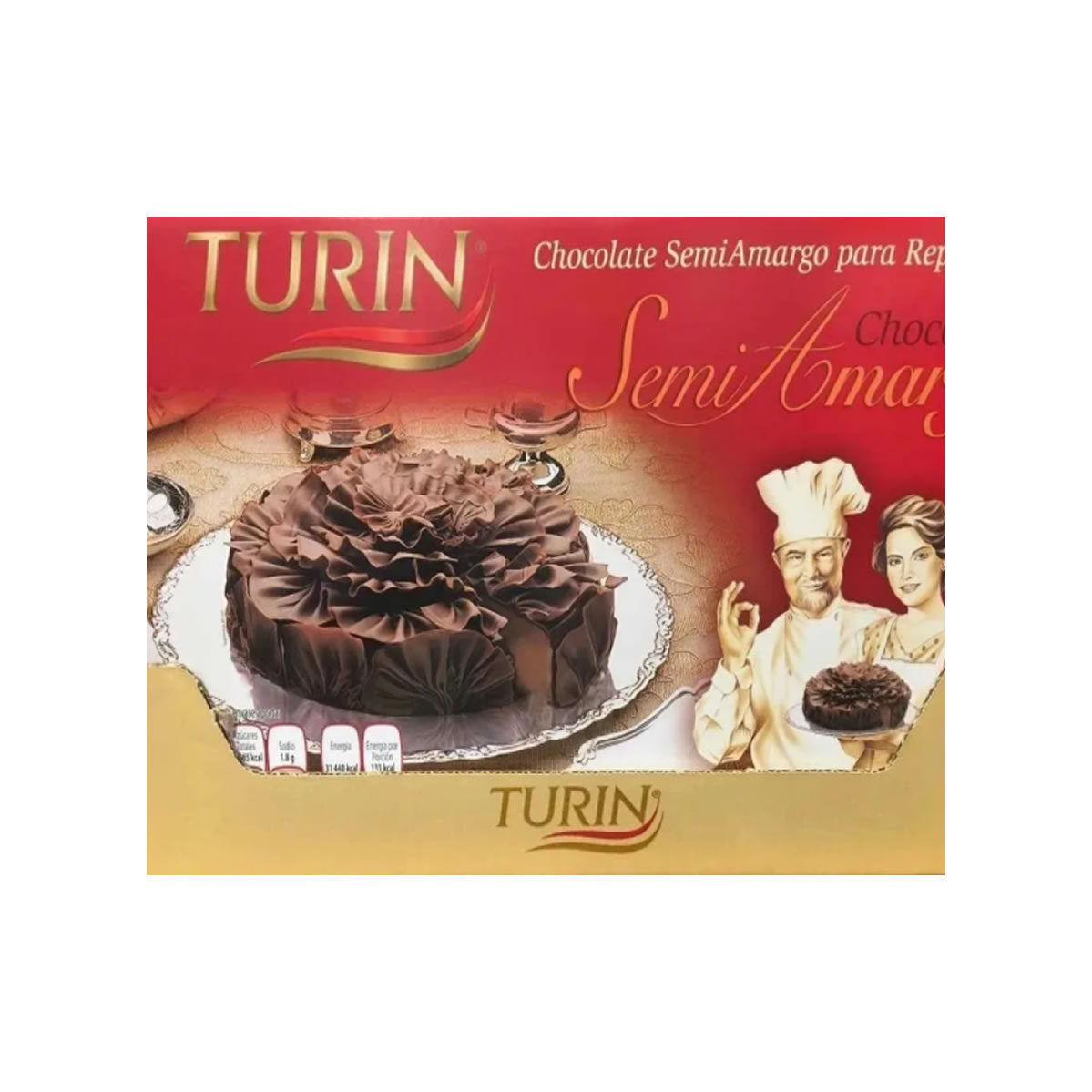 6kg Chocolate Turin Semiamargo Alta Reposteria