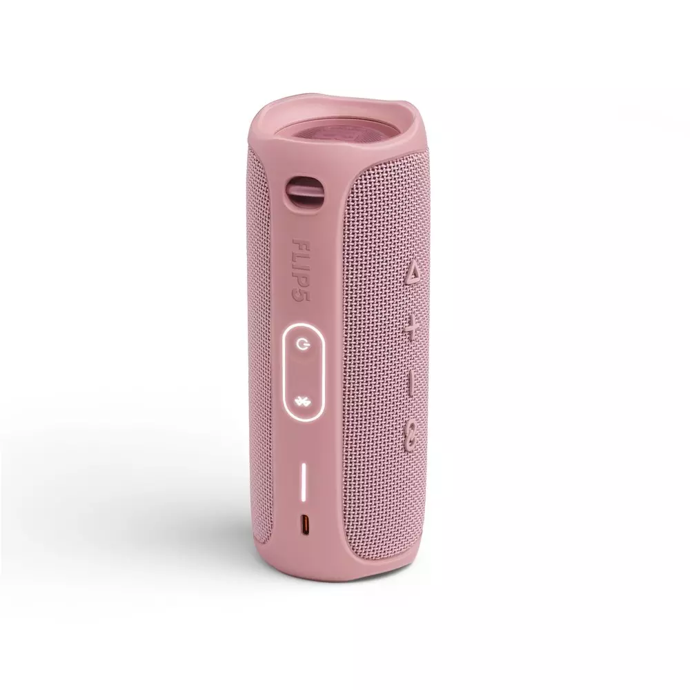 BOCINA JBL FLIP 5 PORTÁTIL BLUETOOTH ROSA IMPERMEABLE.