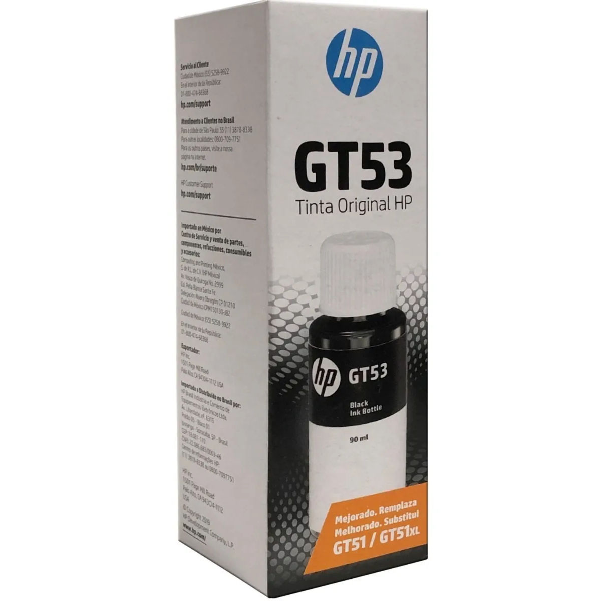 Combo 4 Botella Tinta Hp Gt53 Negro Gt52 Cian Magenta Amarillo Originales.