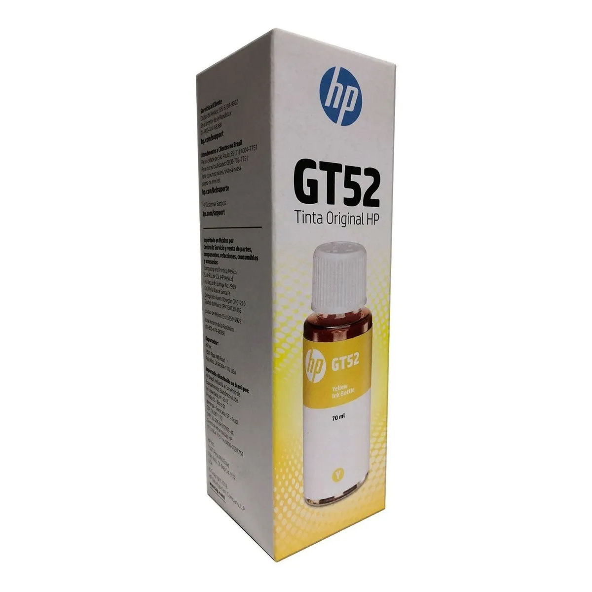 Combo 4 Botella Tinta Hp Gt53 Negro Gt52 Cian Magenta Amarillo Originales.