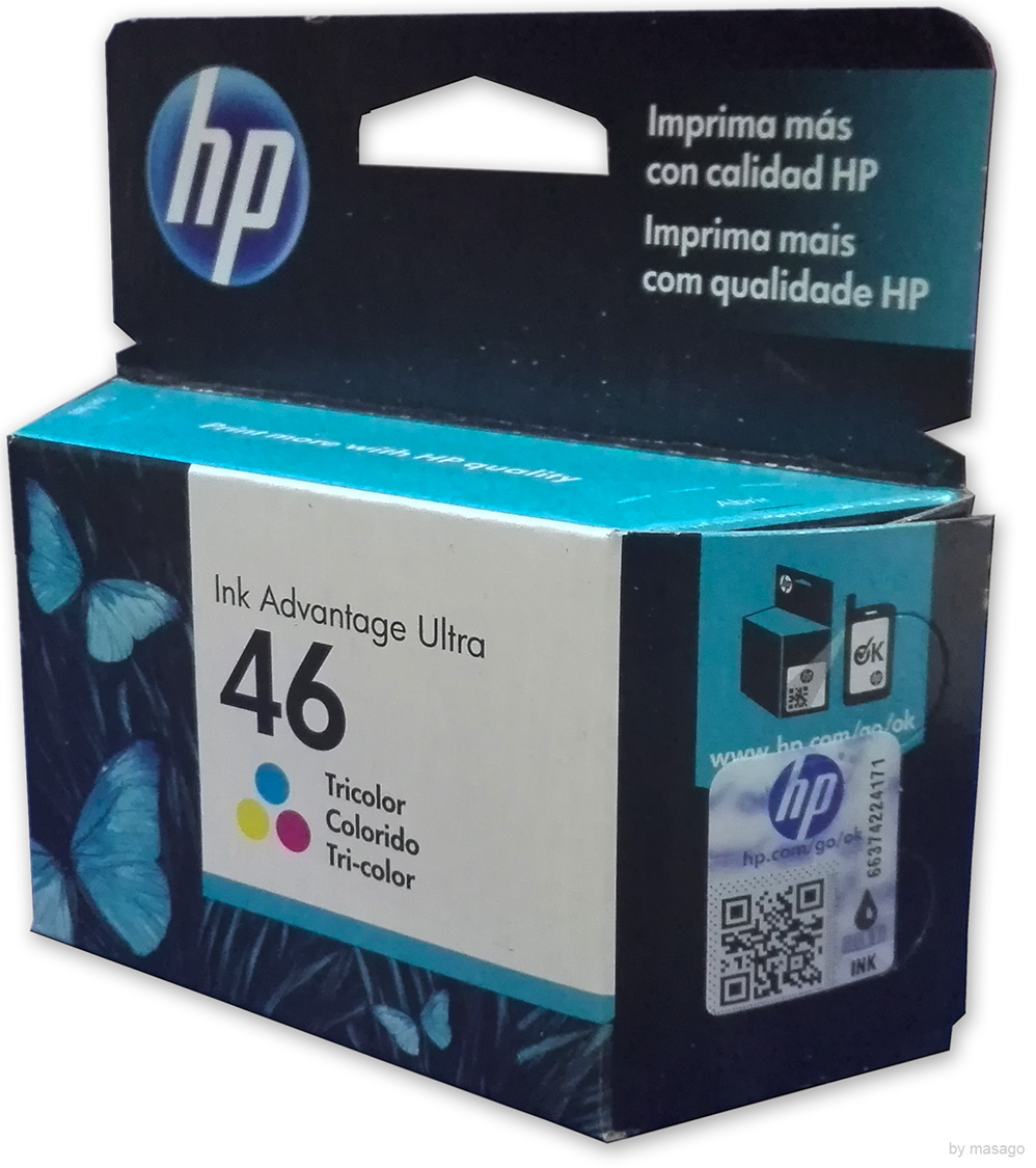 Combo 2 Cartucho Tinta Hp 46 1 Negro Cz637al 1 Color Cz638al