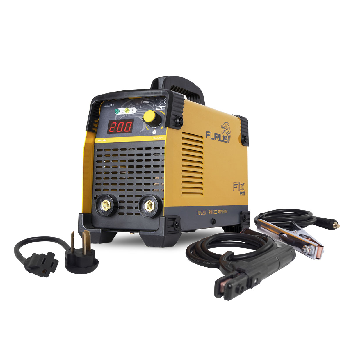 SOLDADORA INVERSORA 200 AMP 110/220V FIX 201 HERRERIA 