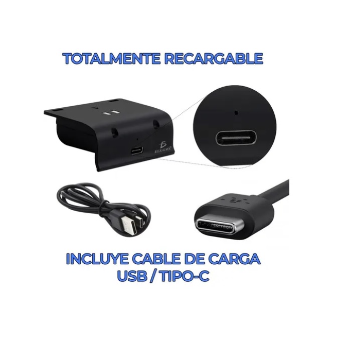 2 Kits Carga Y Juega Para Control Xbox One Batería Tipo C 