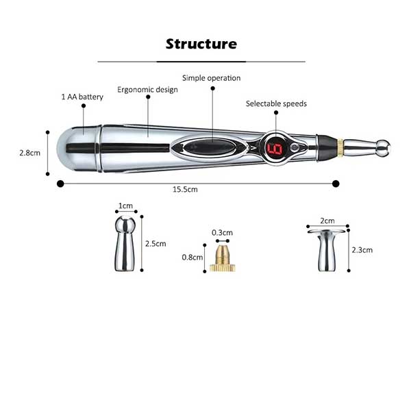 BOLÍGRAFO ELÉCTRICO MERIDIANS W - 912 PARA ACUPUNTURA