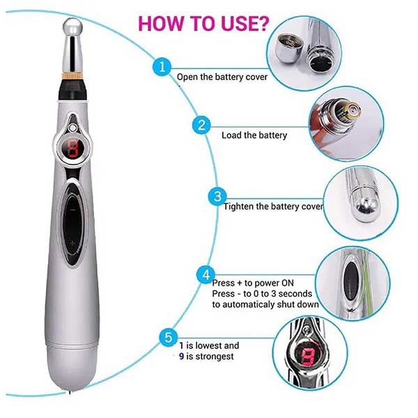 BOLÍGRAFO ELÉCTRICO MERIDIANS W - 912 PARA ACUPUNTURA
