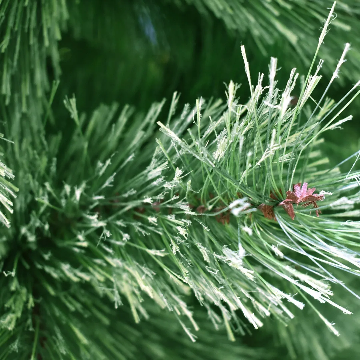 Árbol de navidad artificial verde con ramas tipo cepillo 