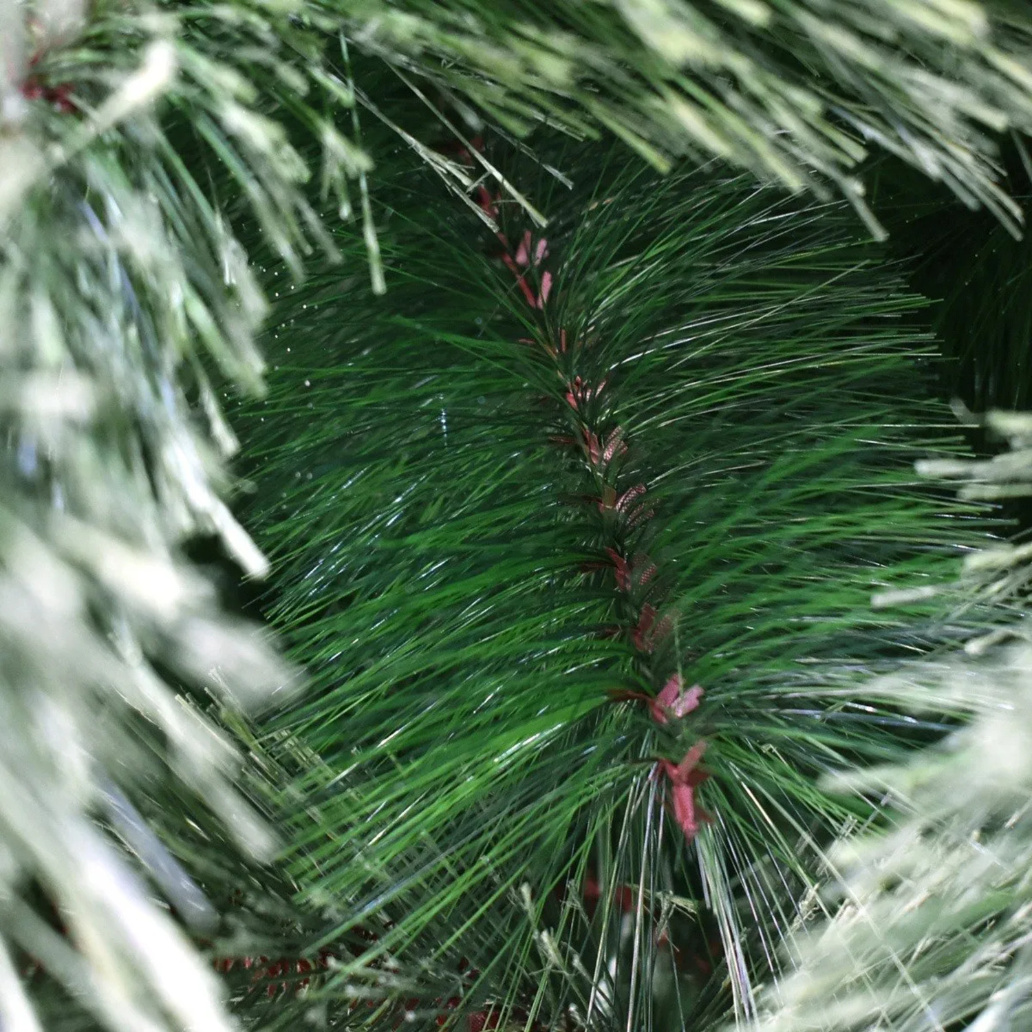 Árbol de navidad artificial verde con ramas tipo cepillo 