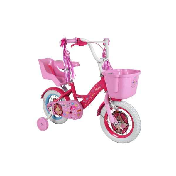 Bicicleta infantil para Niña Rodada 12 1 Velocidad Pintarela Monk