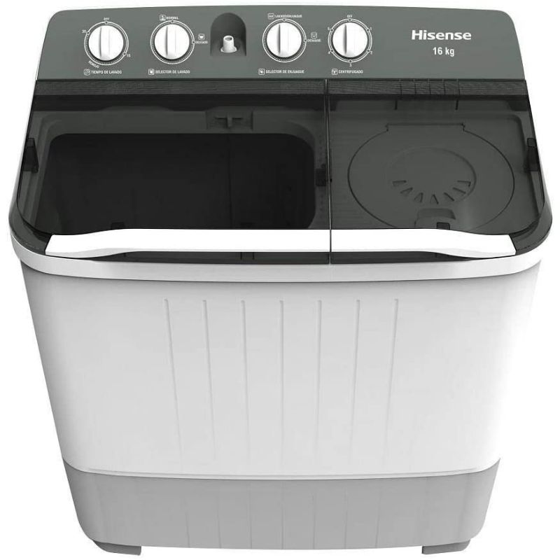Lavadora Hisense doble tina semiautomática 16kg WSA1603P