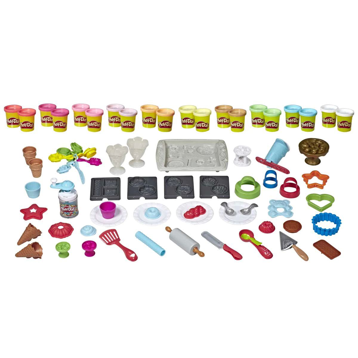 Play Doh 20 Plastilinas Libro Dulce Receta 50 Pza Accesorios