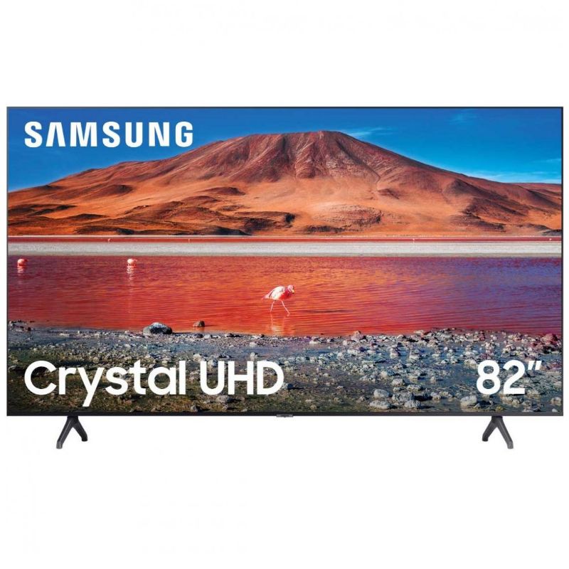 Pantalla Samsung 82 pulgadas Crystal UHD 4K Smart TV UN-82TU7000FX 