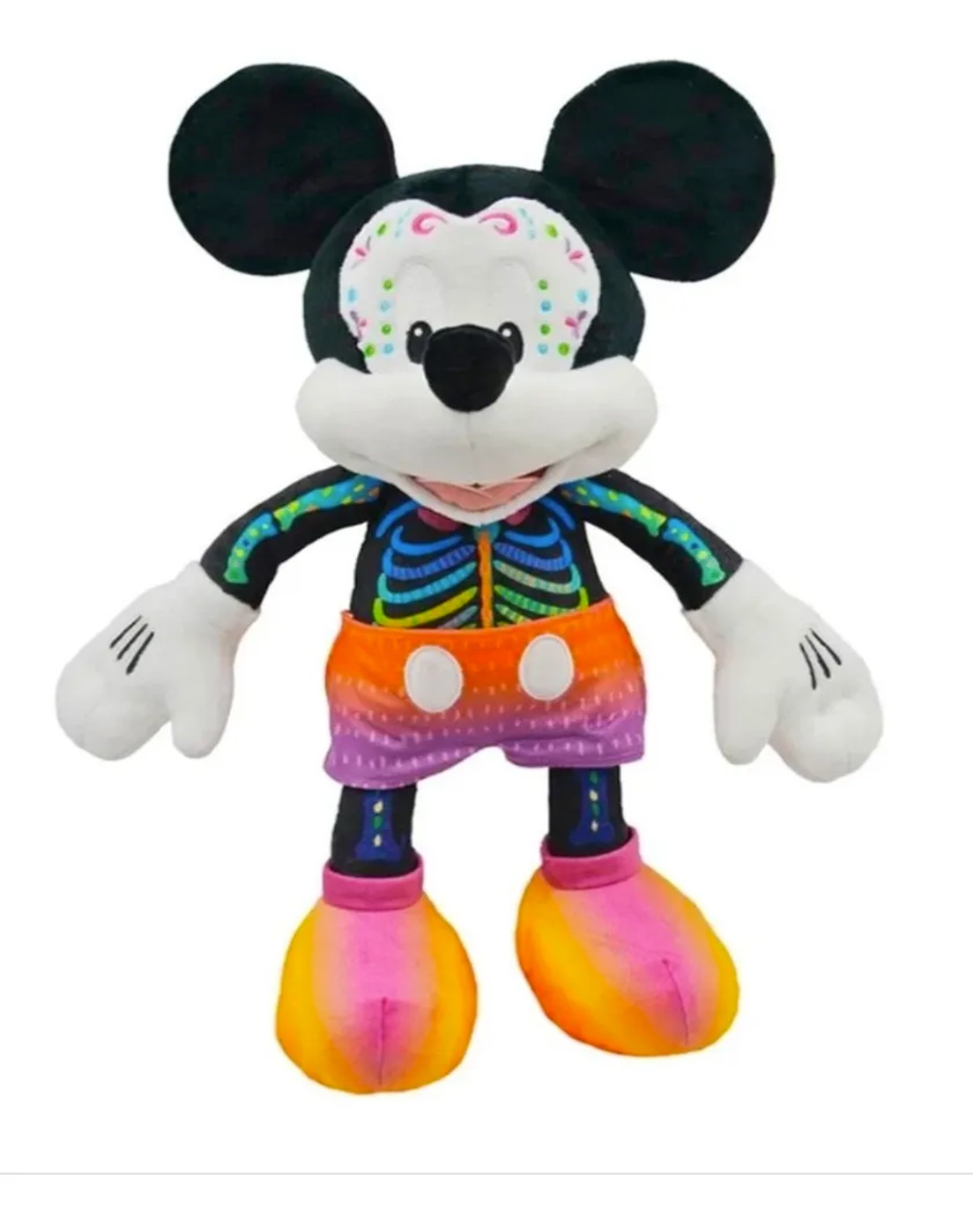 Peluche Pareja Mickey y Minnie Día De Muertos Halloween Calavera Catrin