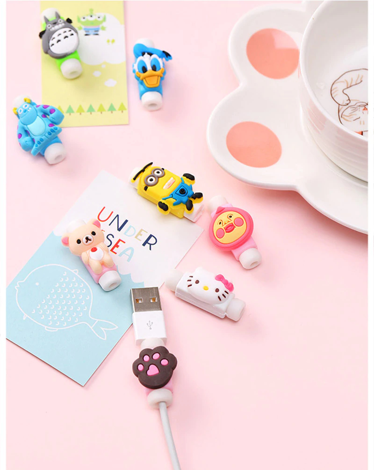 Protector Cable Usb iPhone, Android 20 unidades