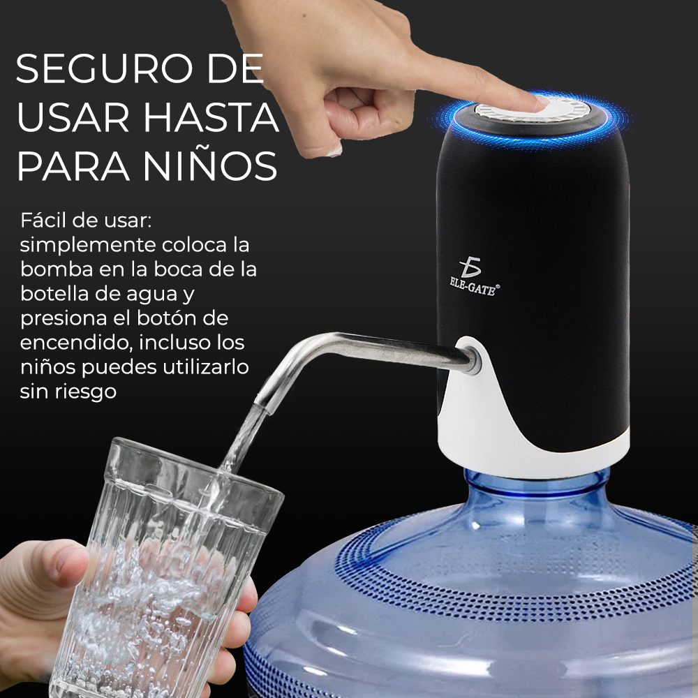 Dispensador Bomba De Agua Recargable Usb Eléctrico.