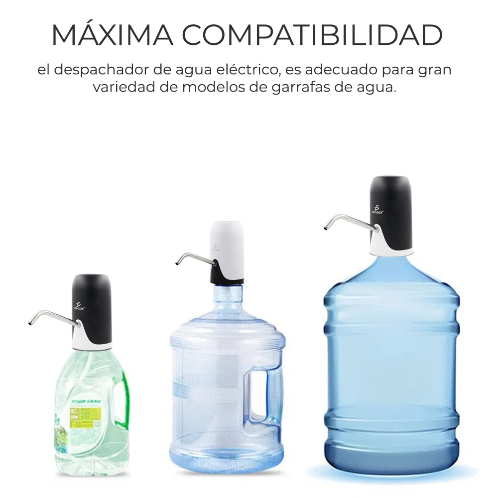 Dispensador Bomba De Agua Recargable Usb Eléctrico.