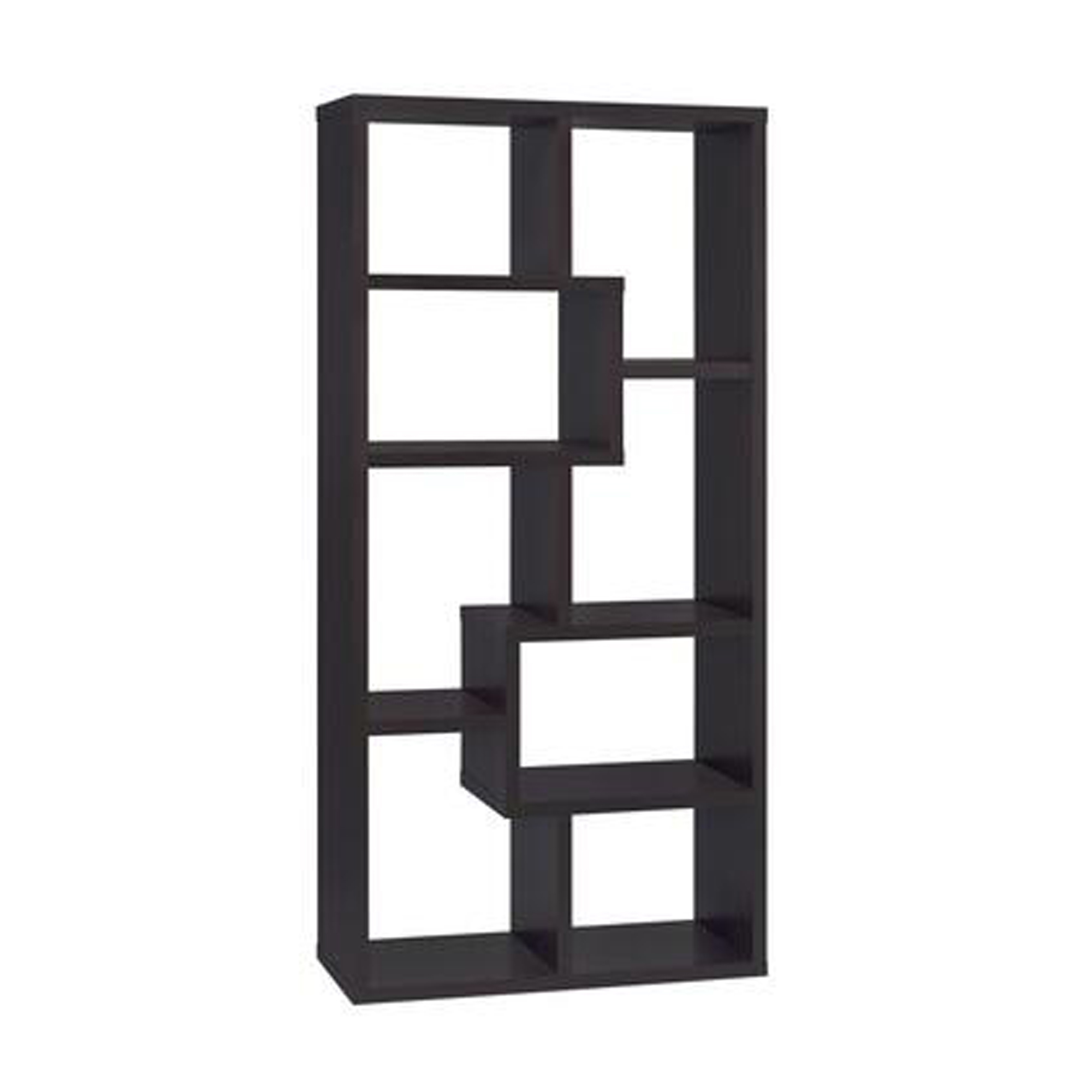 Librero rectangular geometrico color Capuccino, Coaster CS800264