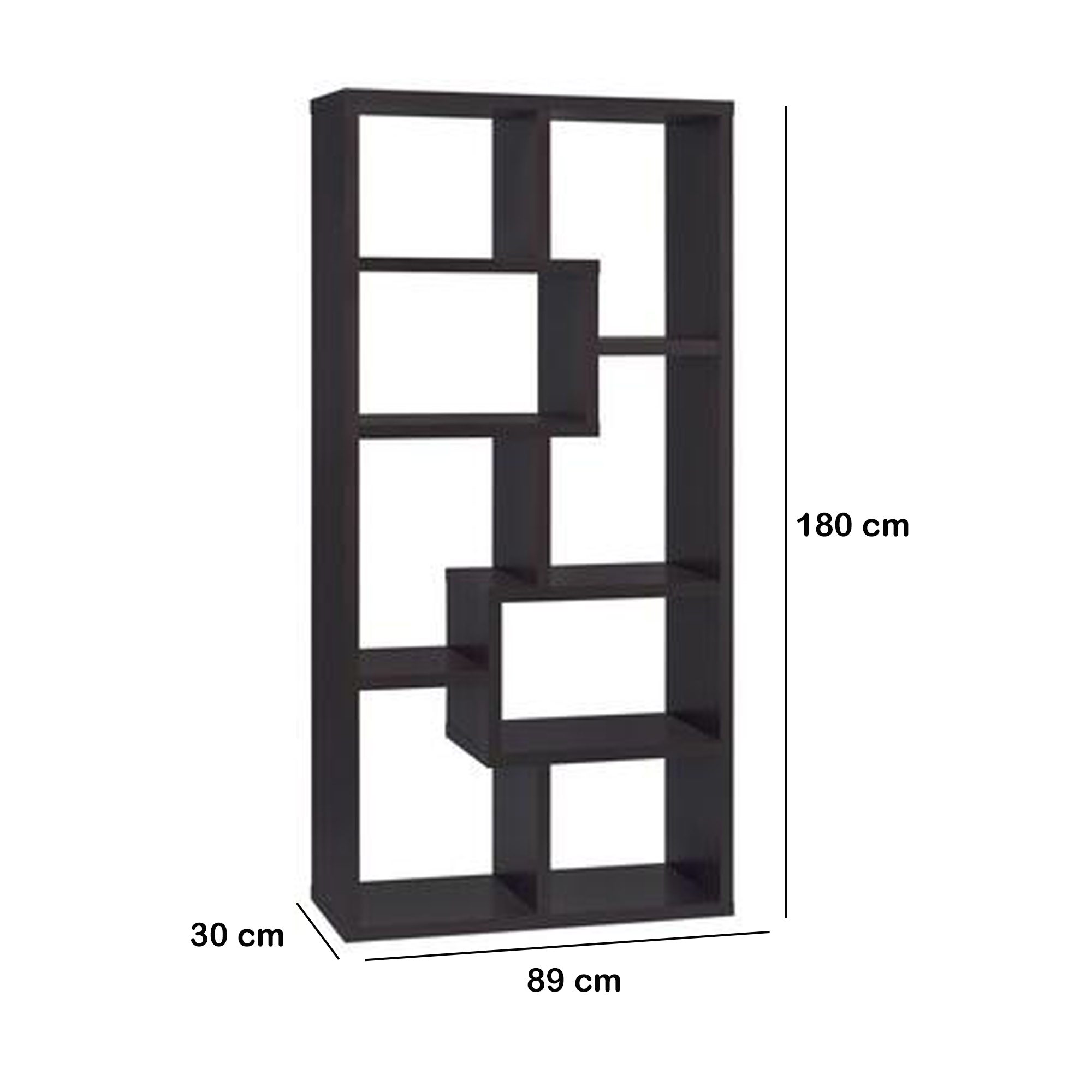 Librero rectangular geometrico color Capuccino, Coaster CS800264