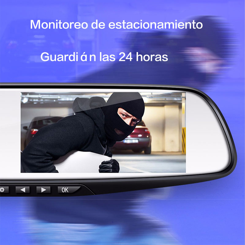 2 Cámaras Retrovisor Frente Y Trasera Graba Nocturna.